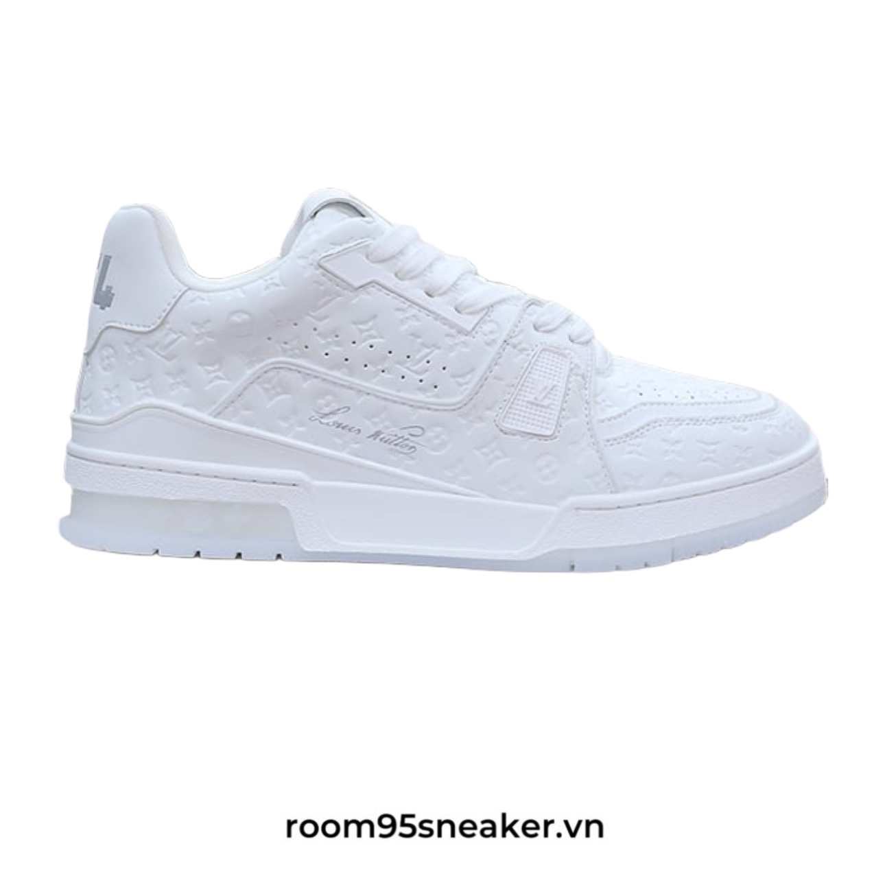 R19 Lv Trainer #54 Signature Full White Monogram