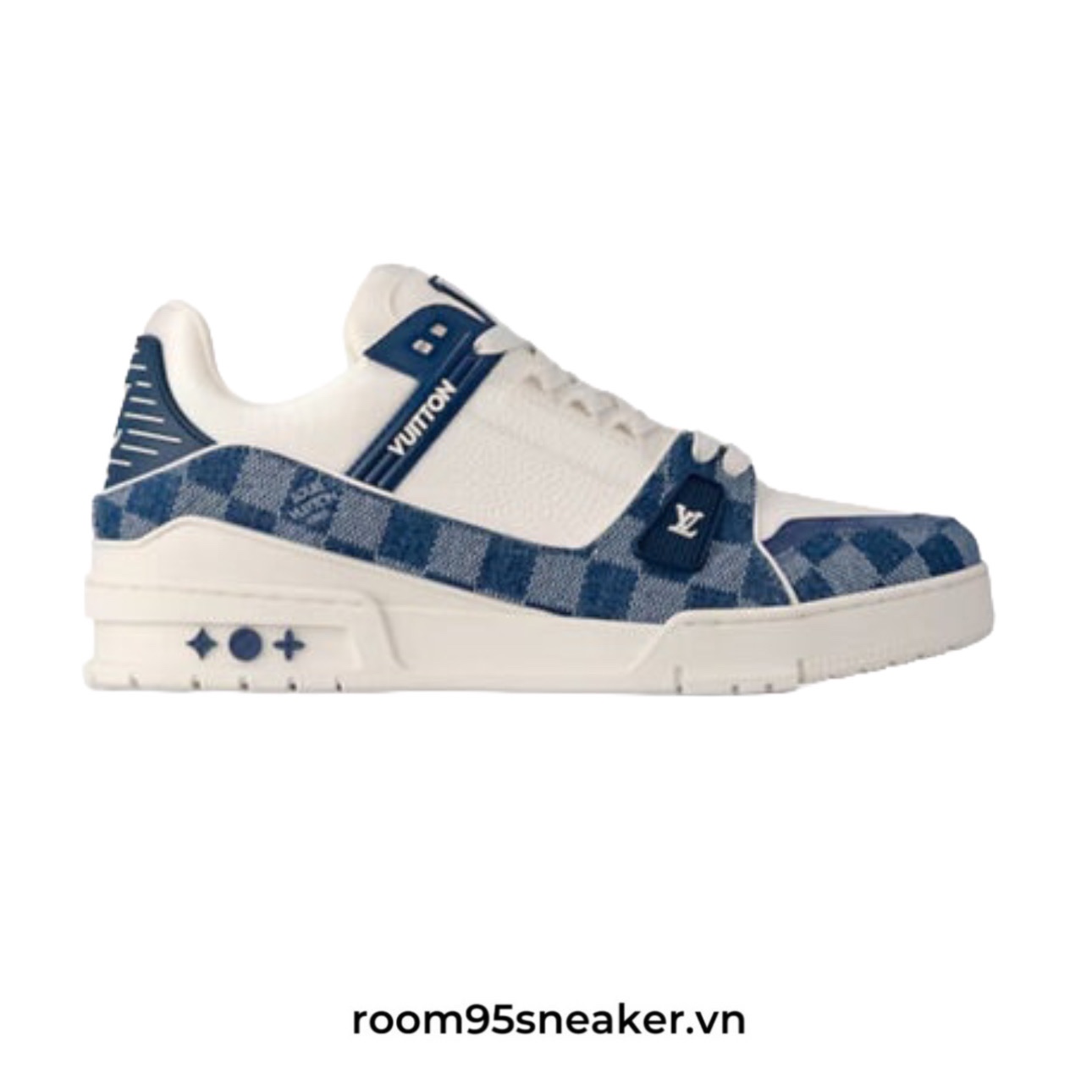 R19 Louis Vuitton LV Trainer Damier Denim Blue