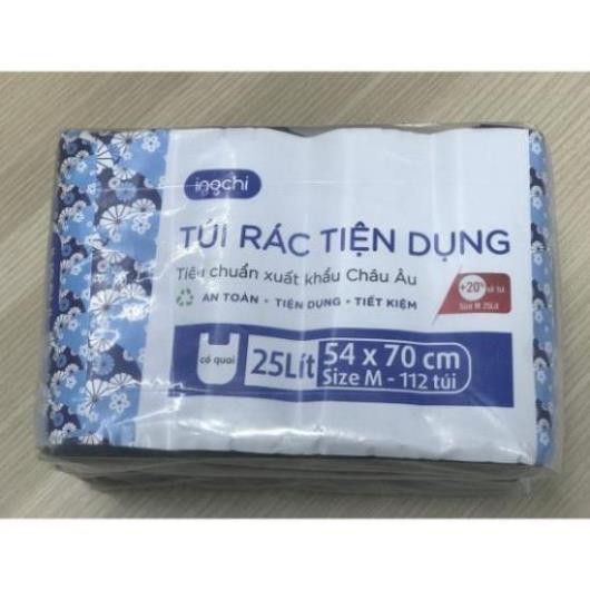 🌸(INOCHI siêu rẻ) Túi rác đen tự hủy cuộn 10L, 25L, 50L - COM BO 4 CUỘN,50Lx 19 túi (Size L)