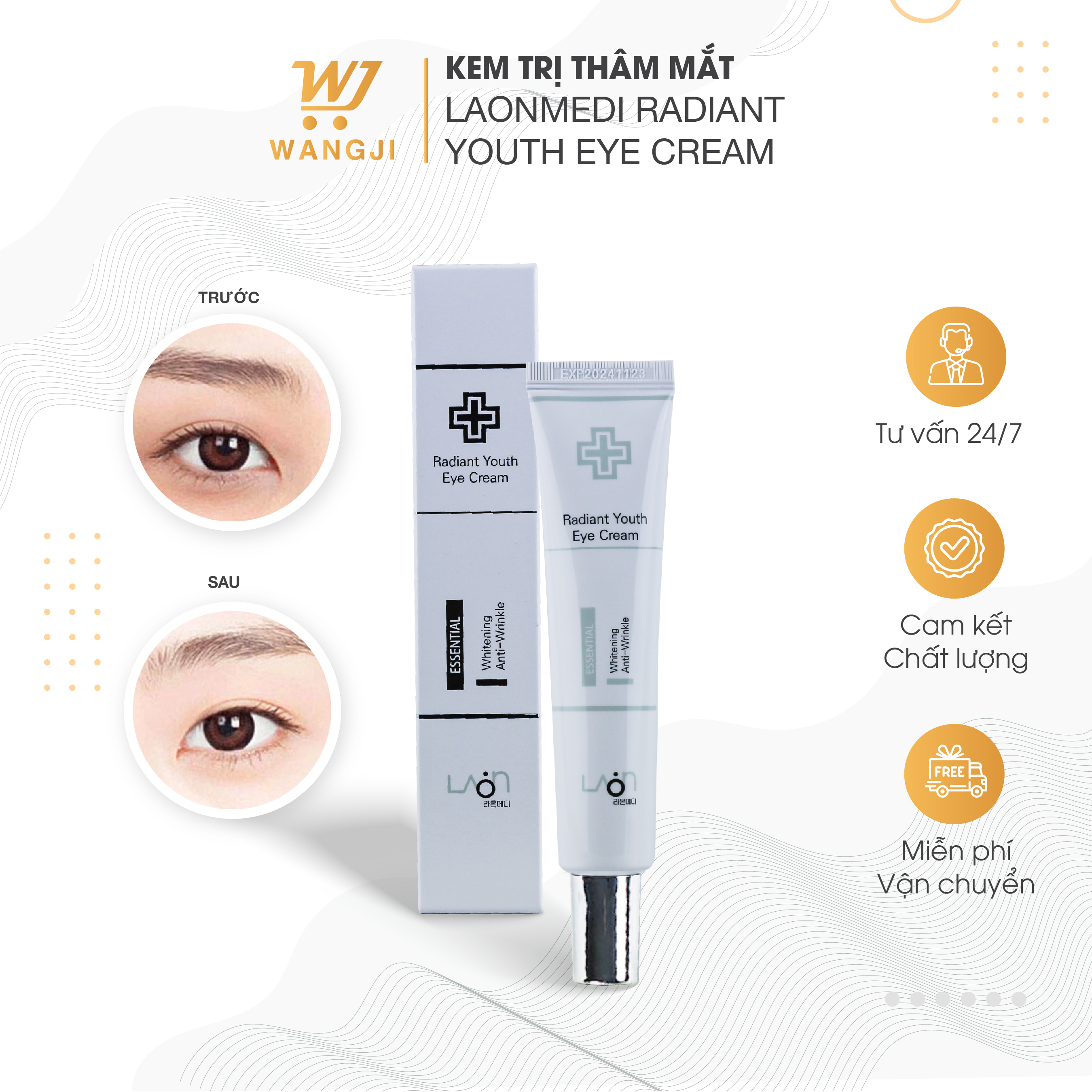 Kem Mắt Radiant Youth Eye Cream - Bí Quyết Giảm Quầng Thâm, Nếp Nhăn Hiệu Quả