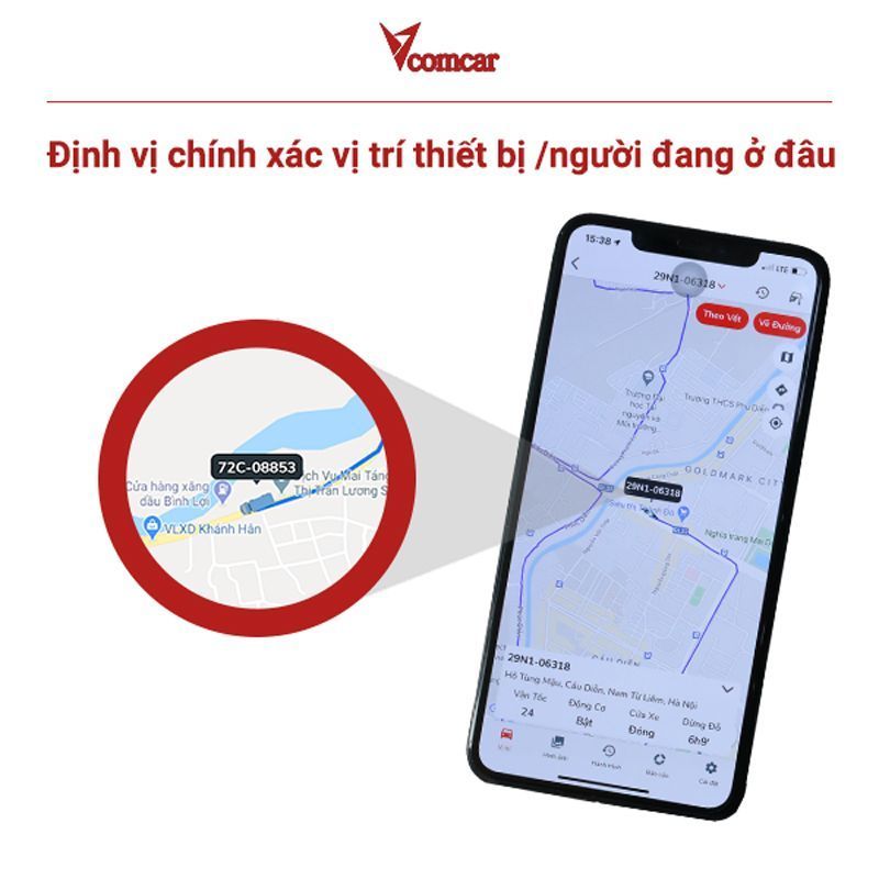 Định vị ô tô không dây a4