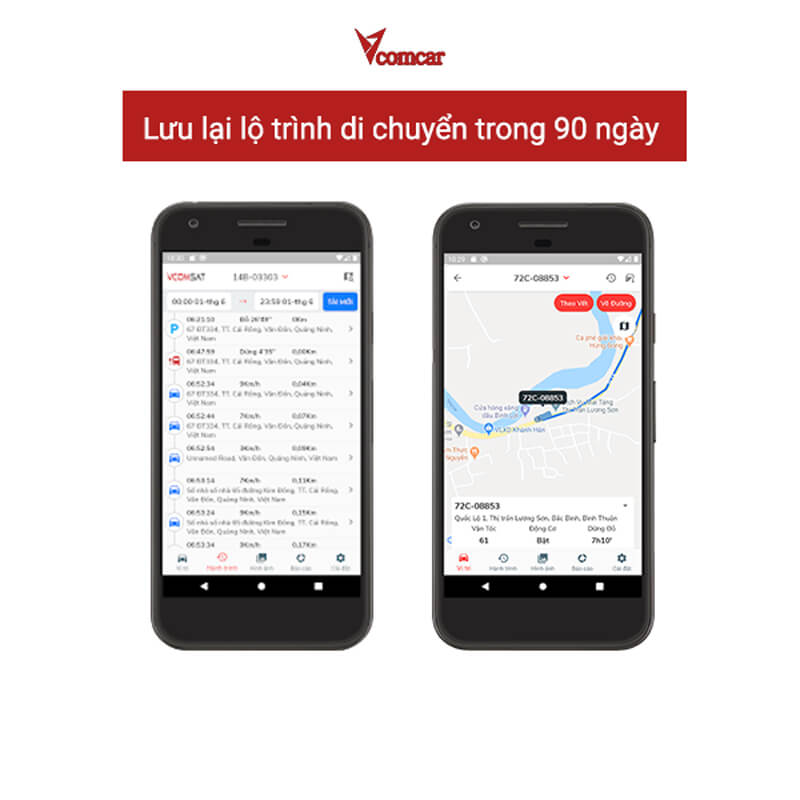 lưu lộ trình di chuyển xe grab, kinh doanh lên tới 90 ngày