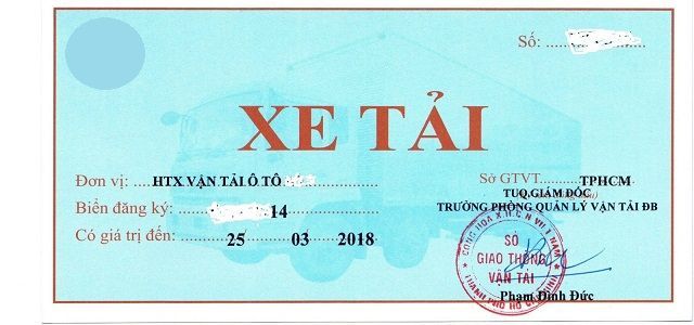 Đối tượng nào được cấp phù hiệu xe tải?