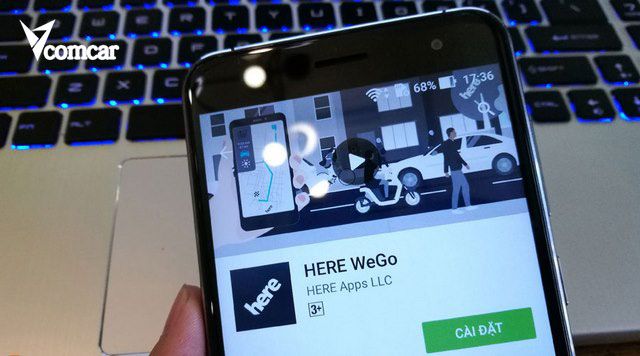 Ảnh 3: Here WeGo cung cấp tính năng chỉ đường bằng giọng