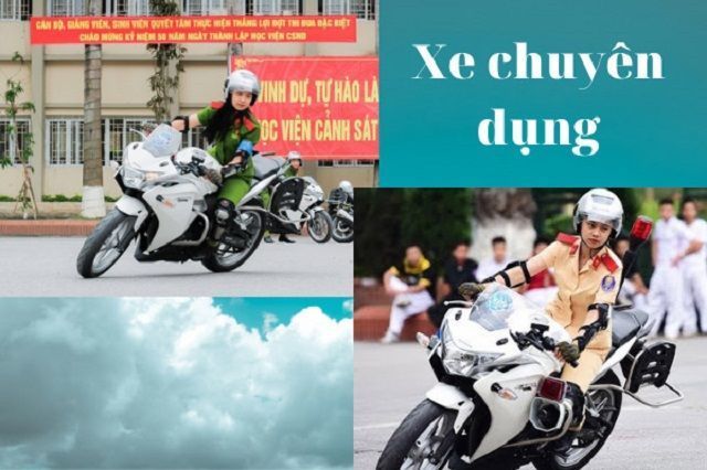 Xe máy chuyên dùng để phục vụ cho nhu cầu di chuyển của 1 lĩnh vực đặc thù