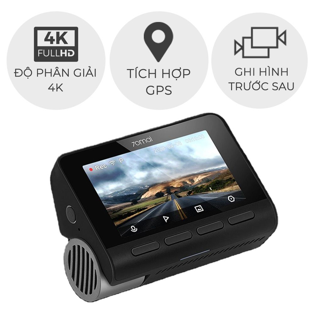 70Mai Dash Cam A800S Bản 4K Full Trước Sau