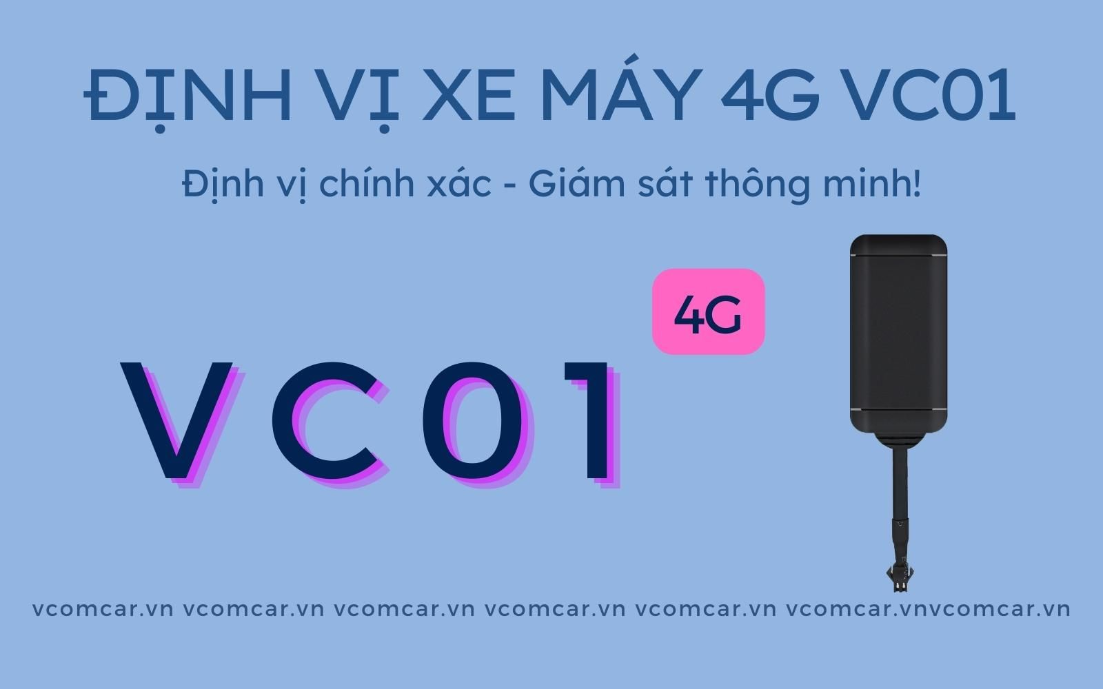 Định Vị Xe Máy 4G VC01 Siêu Nhỏ