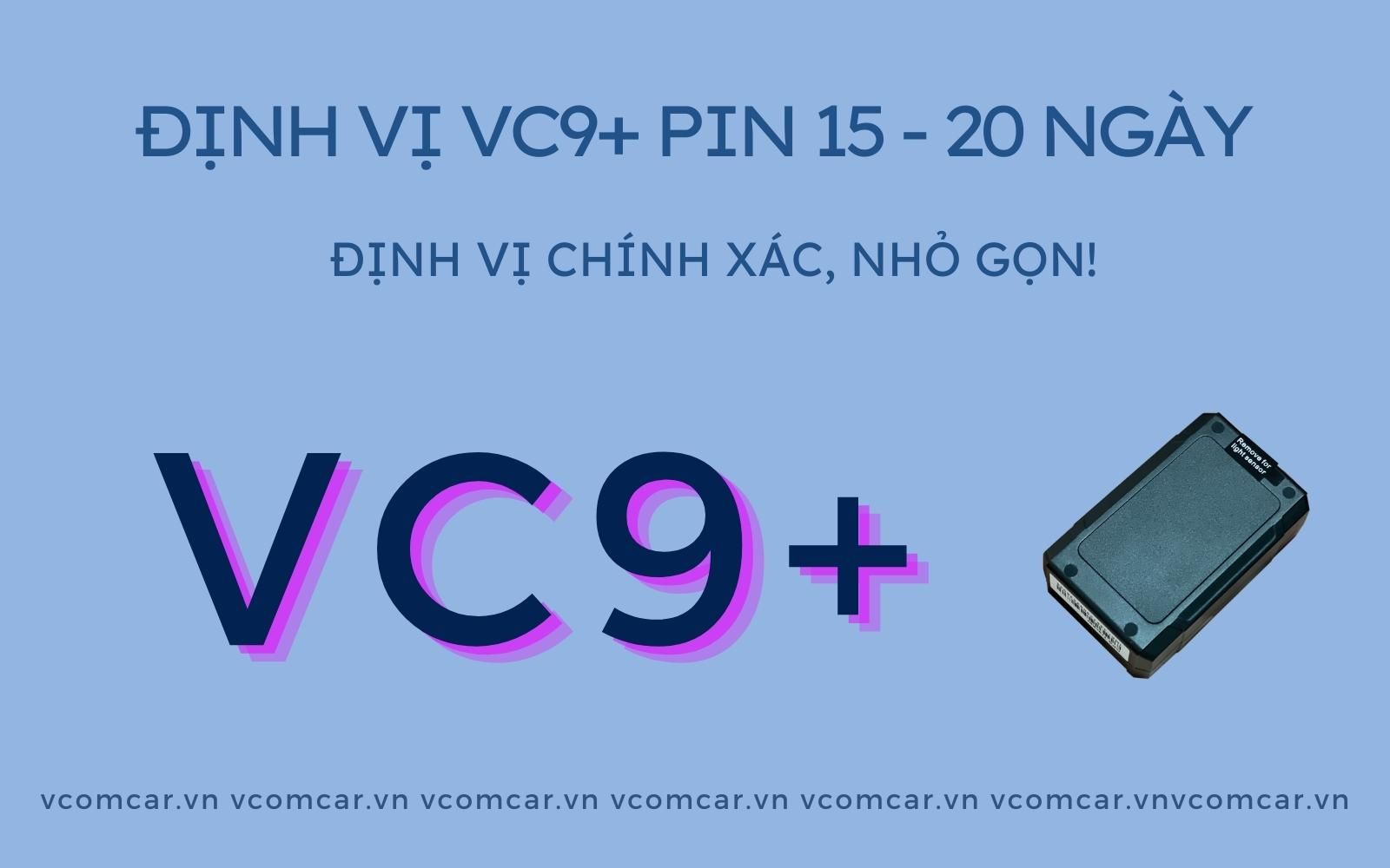 Định Vị Xe Máy Không Dây VC9+ PIN 15 - 20 Ngày