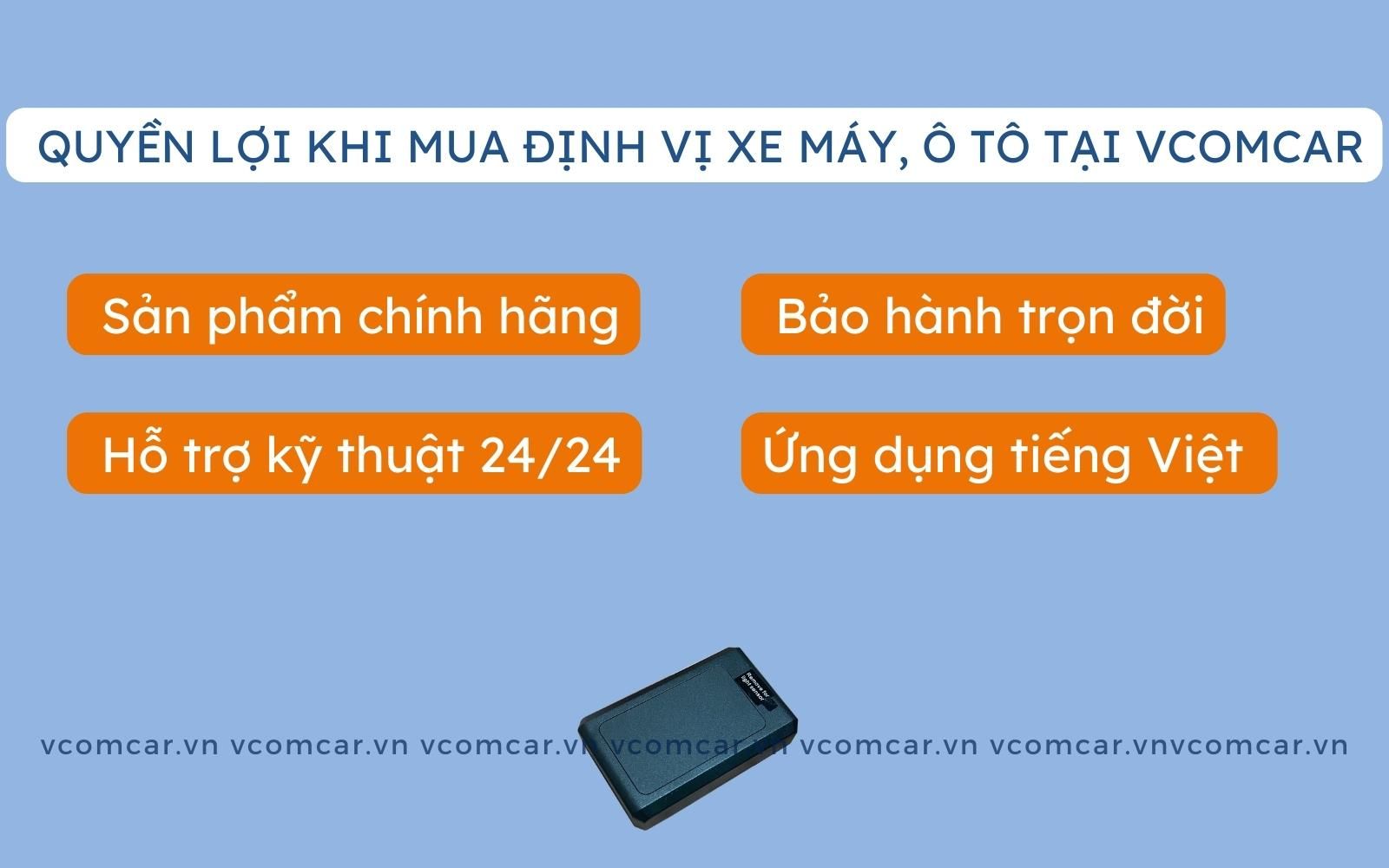 Ưu điểm khi mua định vị xe máy, ô tô tại Vcomcar