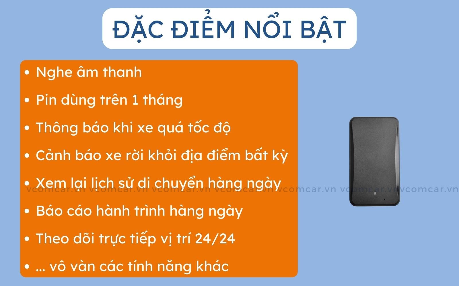 Đặc điểm nổi bật định vị ô tô VCT4