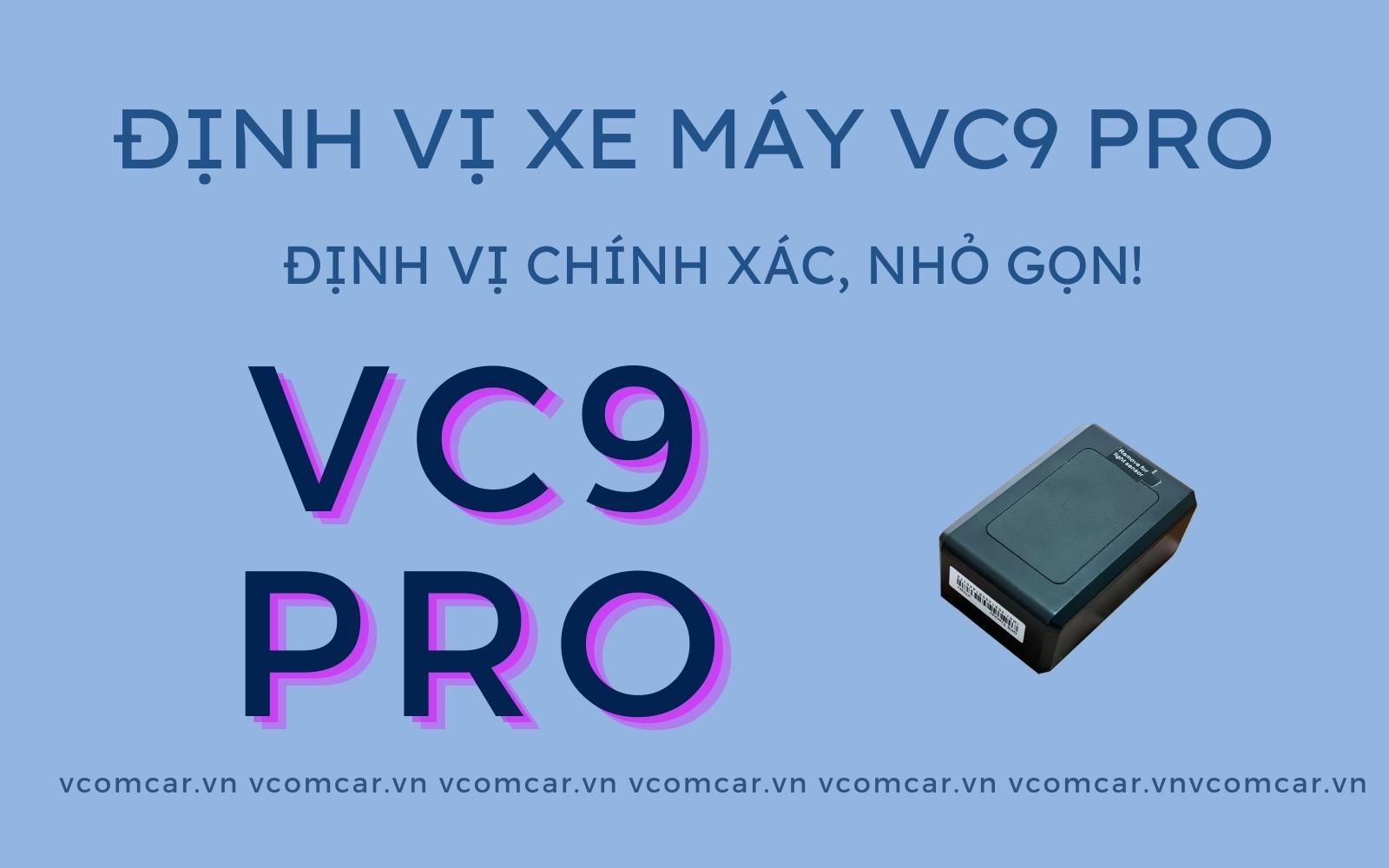 Định Vị Xe Máy Không Dây VC9 PRO PIN 25 - 30 Ngày