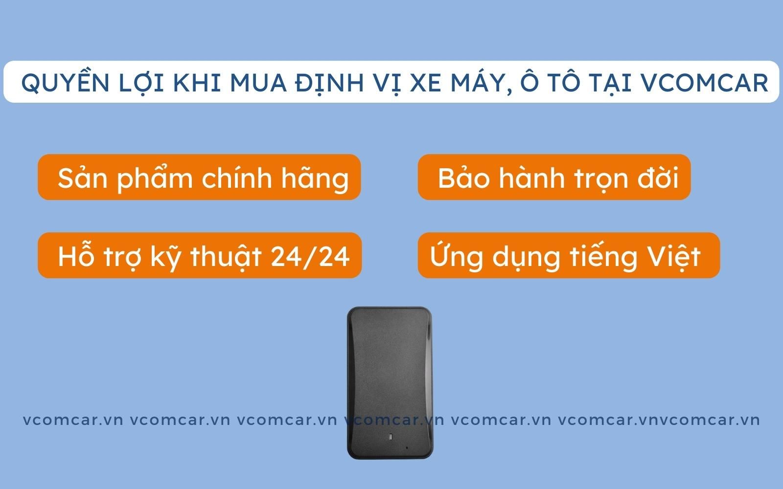 5. Ưu điểm khi mua định vị xe máy, ô tô tại Vcomcar