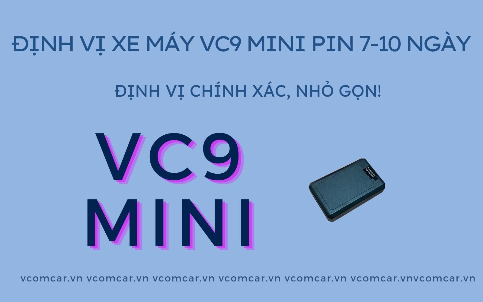 Định Vị Xe Máy Không Dây VC9 Mini Pin 7 - 10 Ngày