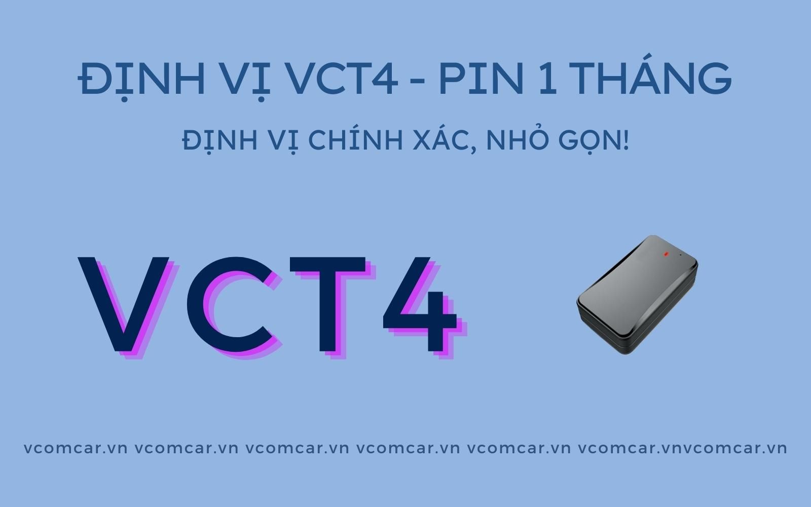 Định Vị Không Dây VCT4 PIN 1 Tháng 10000 mAH