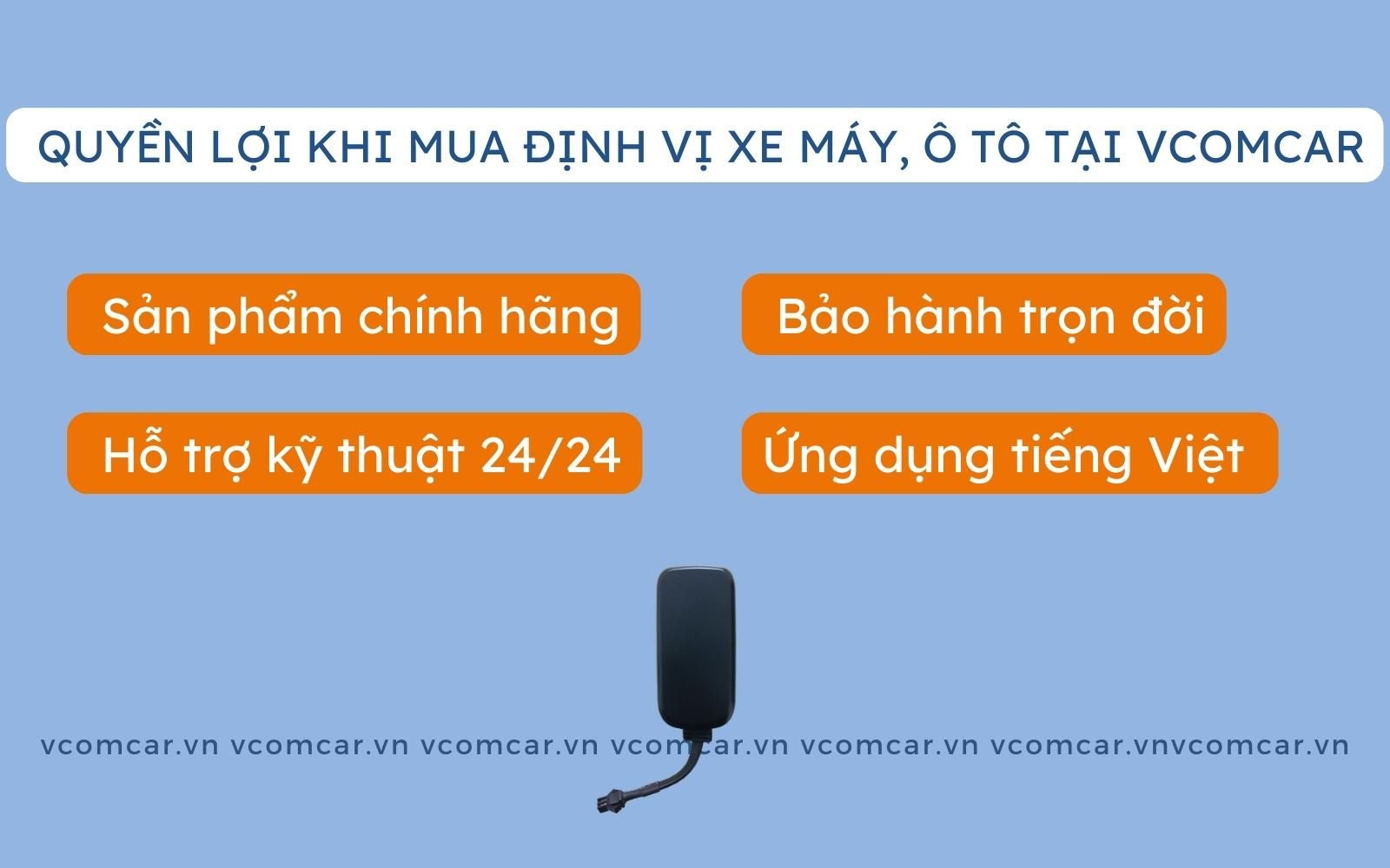 Ưu điểm khi mua định vị xe máy, ô tô tại Vcomcar