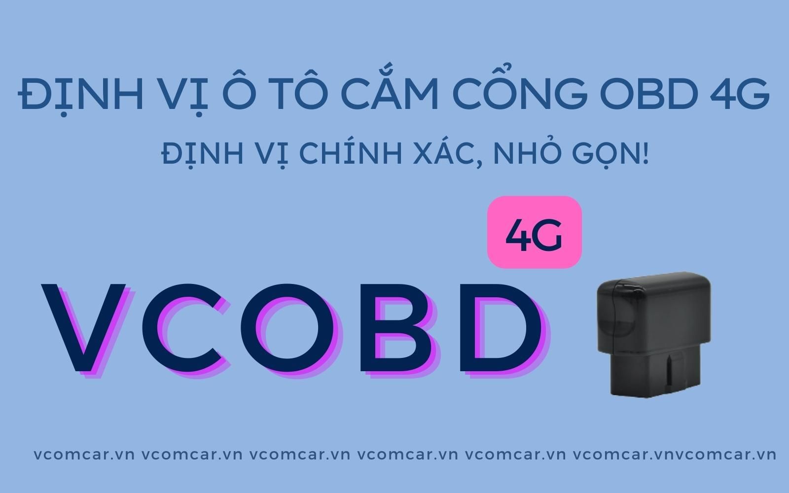 Định Vị Ô Tô Không Dây Cắm Cổng OBD 4G