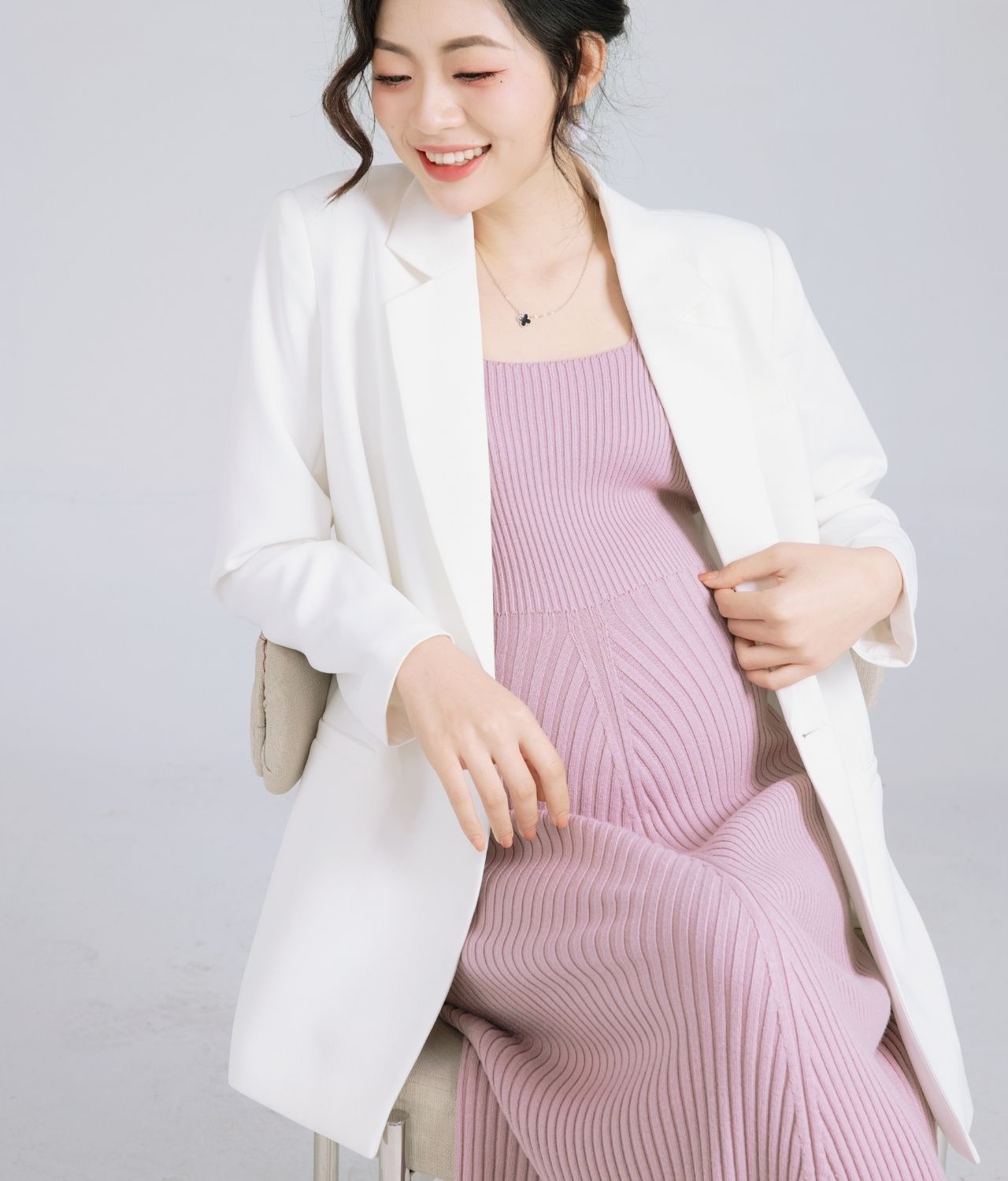 Áo khoác Blazer form rộng Hàn Quốc - freesize, có lót trong - thanh lịch, phù hợp mọi dáng bầu