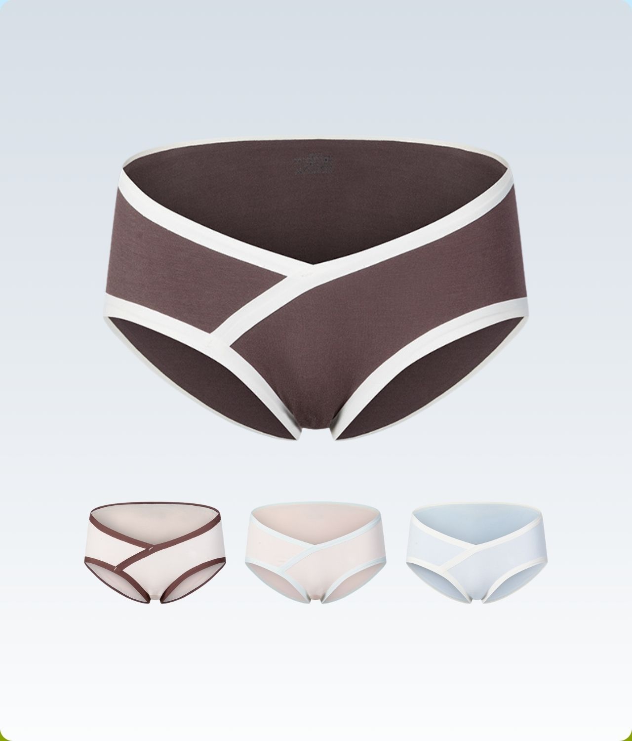 Combo 4 quần lót bầu và sau sinh Modal kháng khuẩn Cool Max Relax 2025 nhẹ mát, siêu đàn hồi Snugg - SNU2262