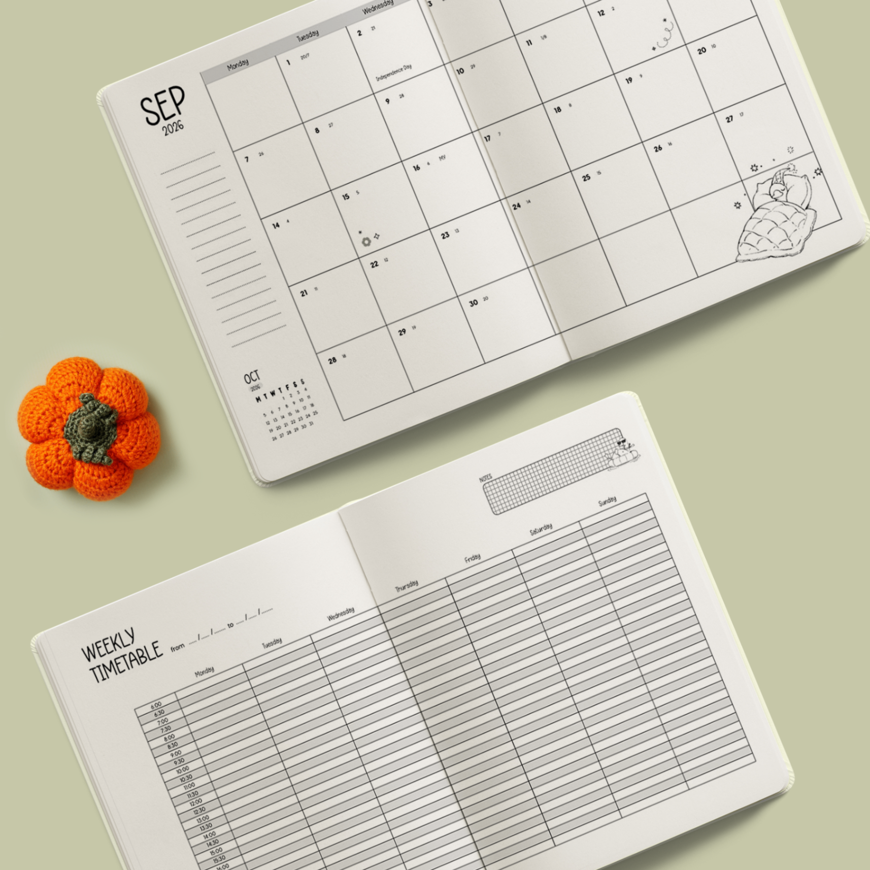 Sổ planner 18 tháng 1/2026-6/2027 Big Things Start Small