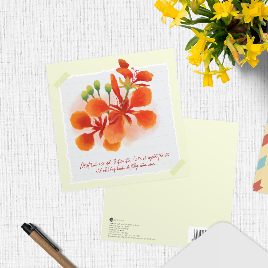 Thiệp tri ân thầy cô Mãi Nhớ