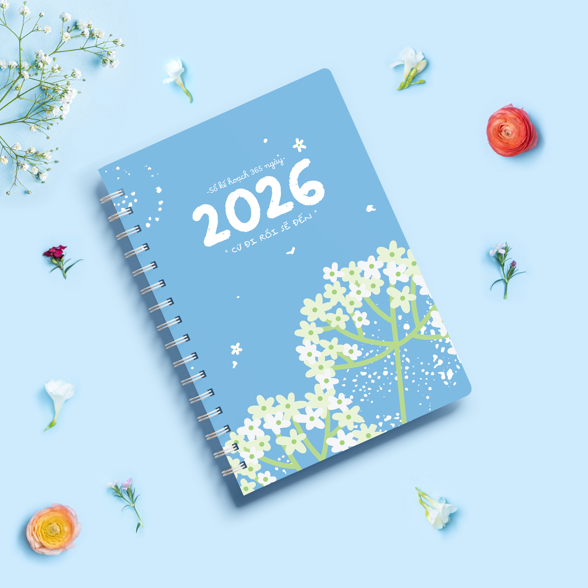 Sổ planner 365 ngày 2026 Cứ Đi Rồi Sẽ Đến