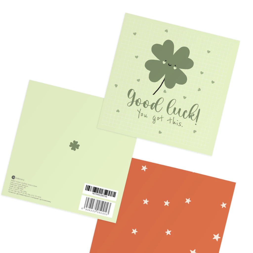 Thiệp chúc may mắn KIND WORDS