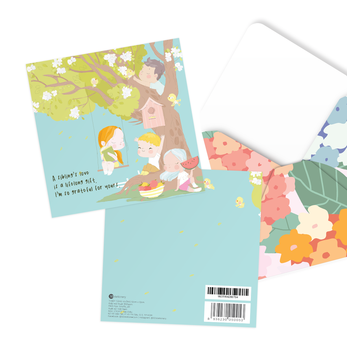Thiệp tặng người thân gia đình CHERISHED BOND
