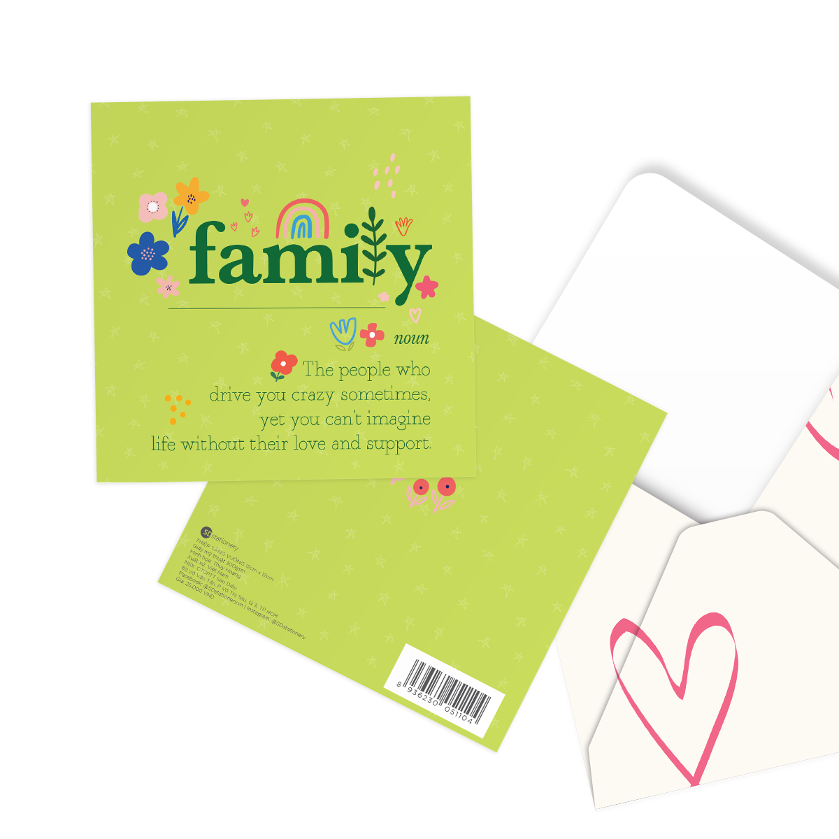 Thiệp tặng người thân gia đình DEFINITION - Family