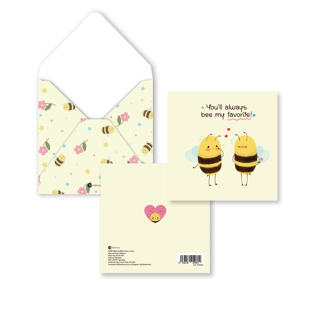 Thiệp tình yêu, tình bạn, sinh nhật JUST BEE