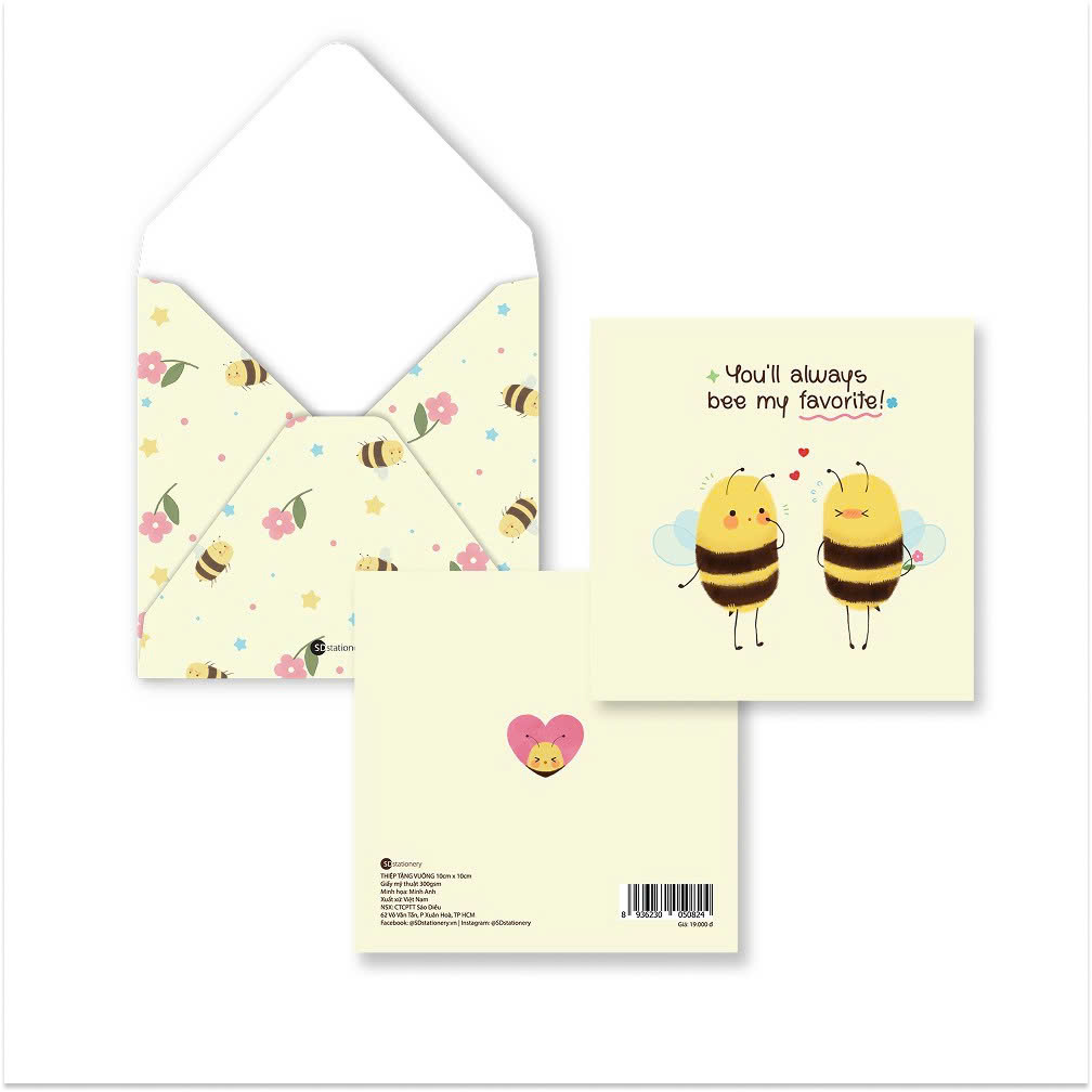 Thiệp tình yêu, tình bạn, sinh nhật JUST BEE