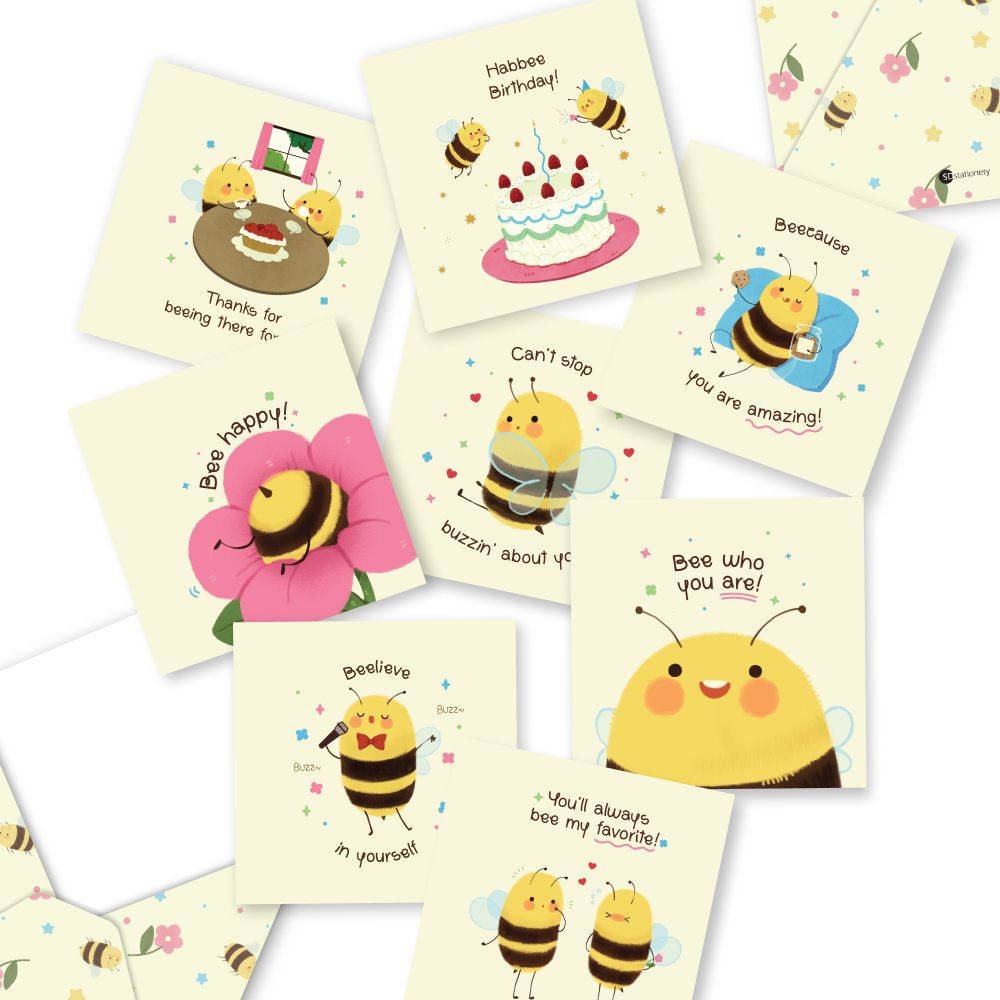 Thiệp tình yêu, tình bạn, sinh nhật JUST BEE