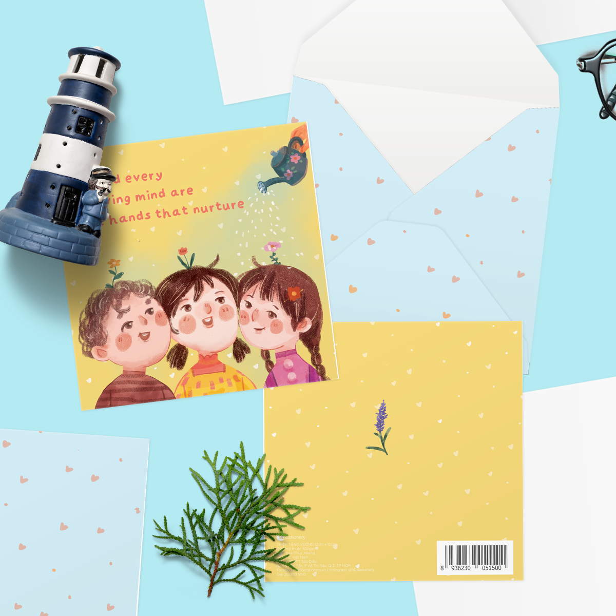 Thiệp tri ân thầy cô NURTURING HANDS