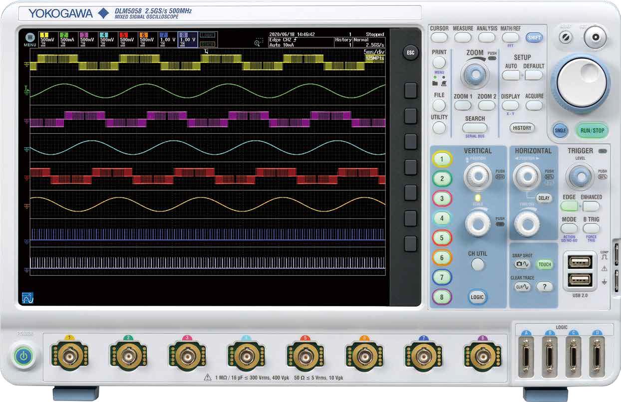Máy hiện sóng hỗn hợp DLM5000 Series | Yokogawa