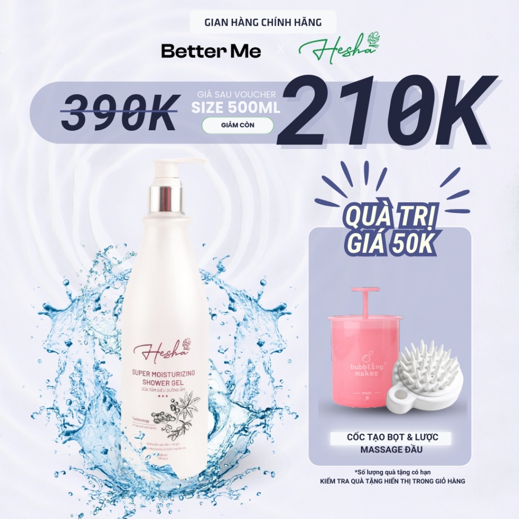 Sữa Tắm Hesha - chai 500ml