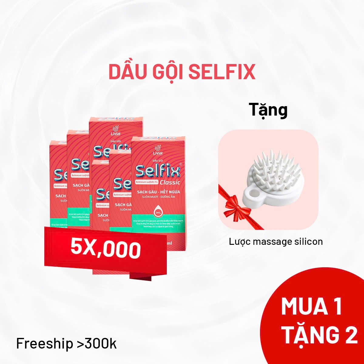 Dầu gội SELFIX - Hộp 6 gói