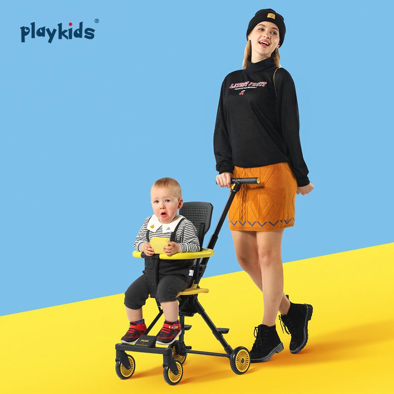 Xe đẩy em bé du lịch gấp gọn đảo chiều siêu nhẹ 3.7kg Vovo Playkids mẫu mới nhất bảo hành 12 tháng