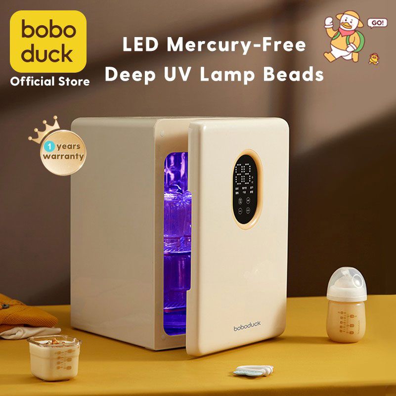 Máy tiệt trùng sấy khô UV boboduck F6233 công nghệ LED UV dung tích 19L bảo hành 12 tháng