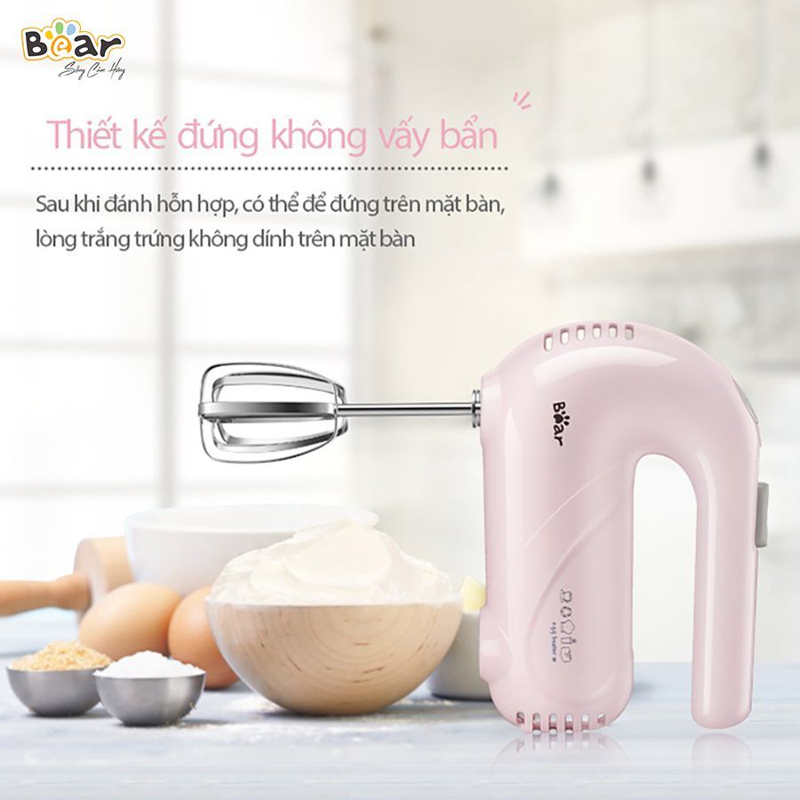 Máy đánh trứng, trộn bột cầm tay Bear DDQ-A01G1 công suất 125W