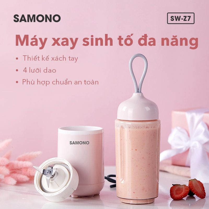 Máy xay sinh tố cầm tay SAMONO SW-Z7 đa năng công suất lớn có thể nghiền đá