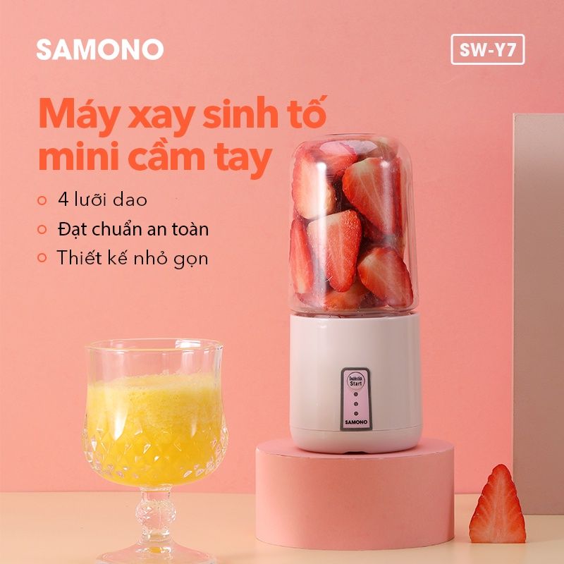 Máy xay sinh tố mini cầm tay nhỏ gọn tiện lợi phong cách Nhật Bản chính hãng