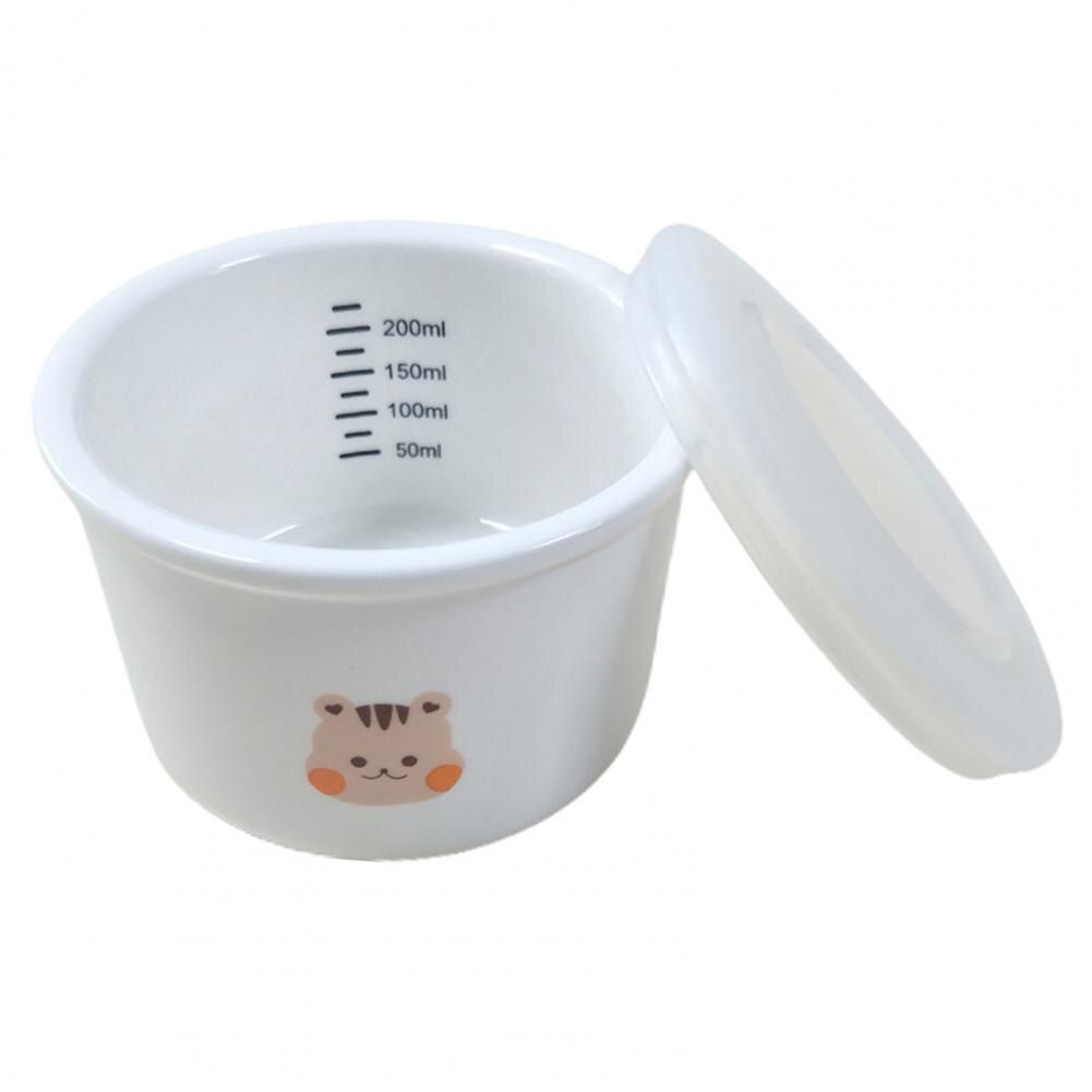 Hũ sứ đựng đồ ăn dặm nắp silicon cho bé, phong cách hàn quốc 220ml