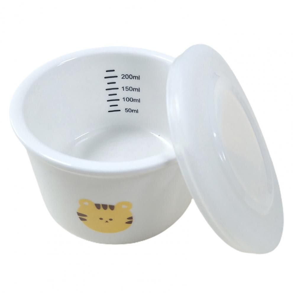 Hũ sứ đựng đồ ăn dặm nắp silicon cho bé, phong cách hàn quốc 220ml