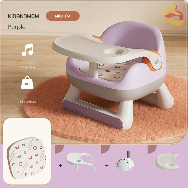 Ghế ăn dặm cho bé KidAndMom BC23 đa năng chống trượt cho bé từ 6 tháng - 6 tuổi