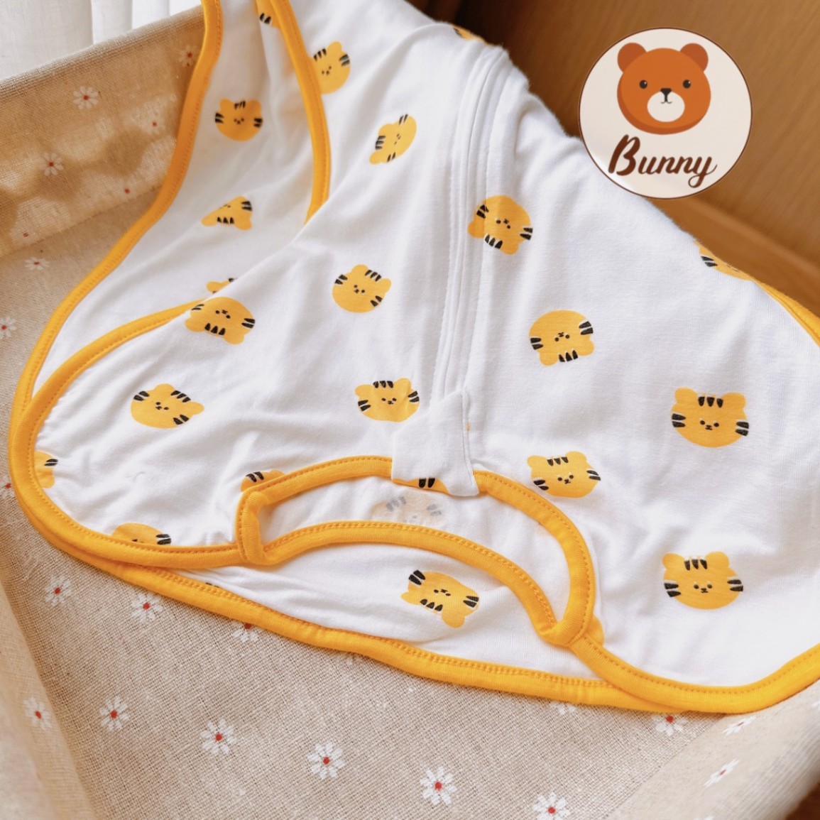 Nhộng Chũn Cho Bé Bunny Chất Cotton Co Giãn 4 Chiều Họa Tiết Hàn Quốc Giúp Bé Ngủ Ngon Chống Giật Mình