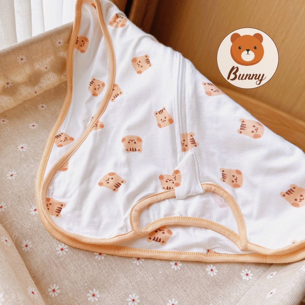 Nhộng Chũn Cho Bé Bunny Chất Cotton Co Giãn 4 Chiều Họa Tiết Hàn Quốc Giúp Bé Ngủ Ngon Chống Giật Mình