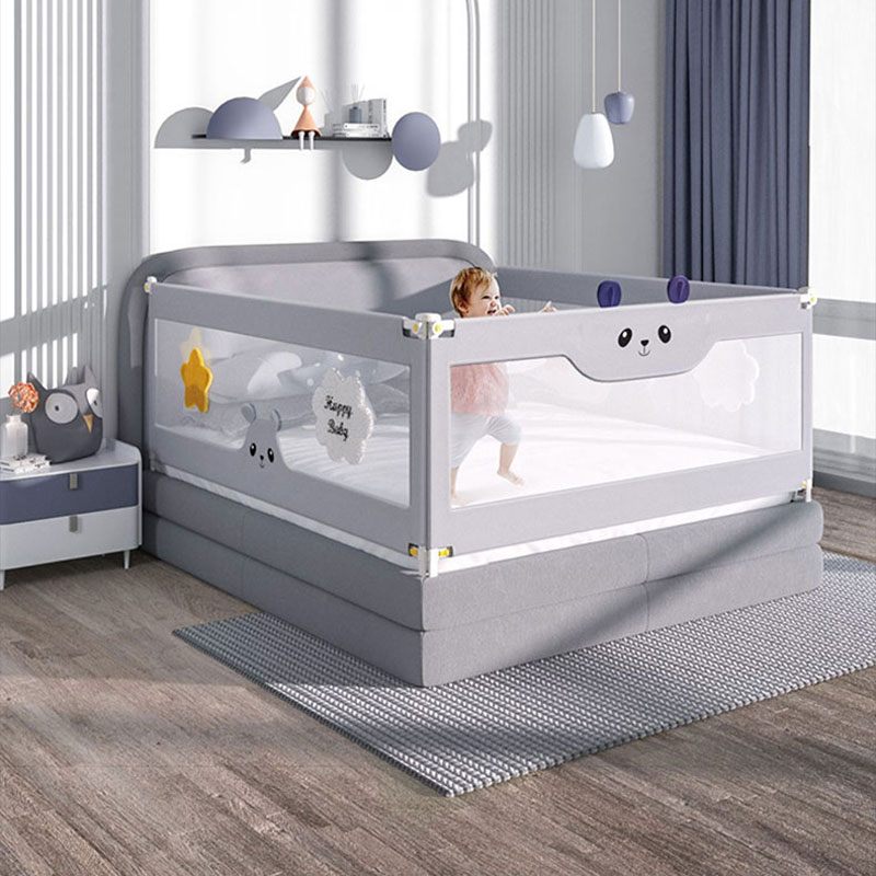 Thanh chắn giường cho bé an toàn KidAndMom BR23 độ cao 74-104cm thiết kế chống kẹt, chống vấp ngã, nâng hạ 1 hoặc 2 bên (Giá bán 1 thanh)