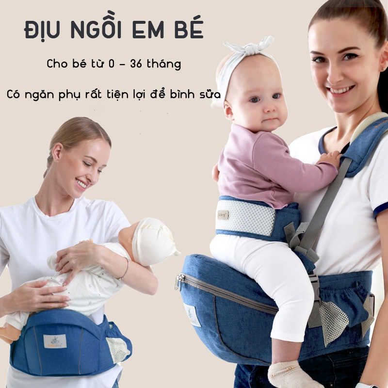 Địu ngồi em bé 4 tư thế cao cấp Gabesy cho bé từ 0 - 36 tháng tải trọng tối đa 20kg