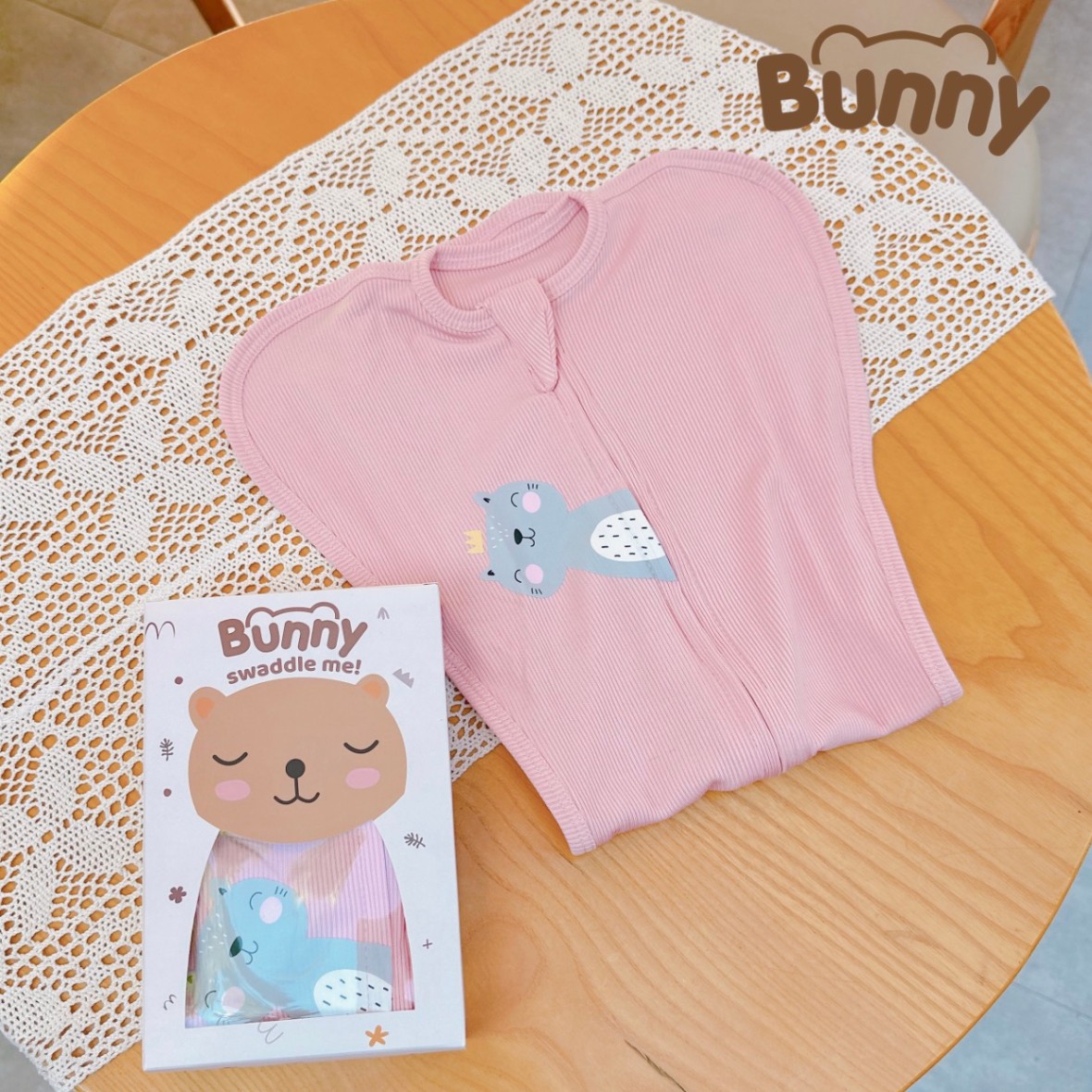 Nhộng chũn cho bé nhộng ngủ vải tăm lụa Hàn Bunny giải pháp cho bé có giấc ngủ ngon và sâu