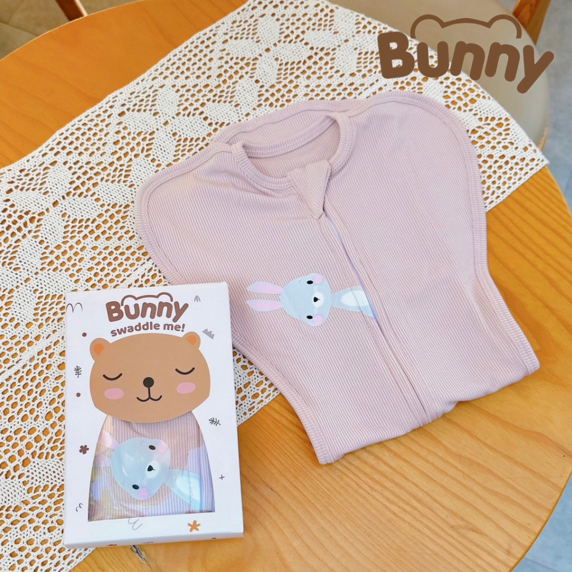 Nhộng chũn cho bé nhộng ngủ vải tăm lụa Hàn Bunny giải pháp cho bé có giấc ngủ ngon và sâu