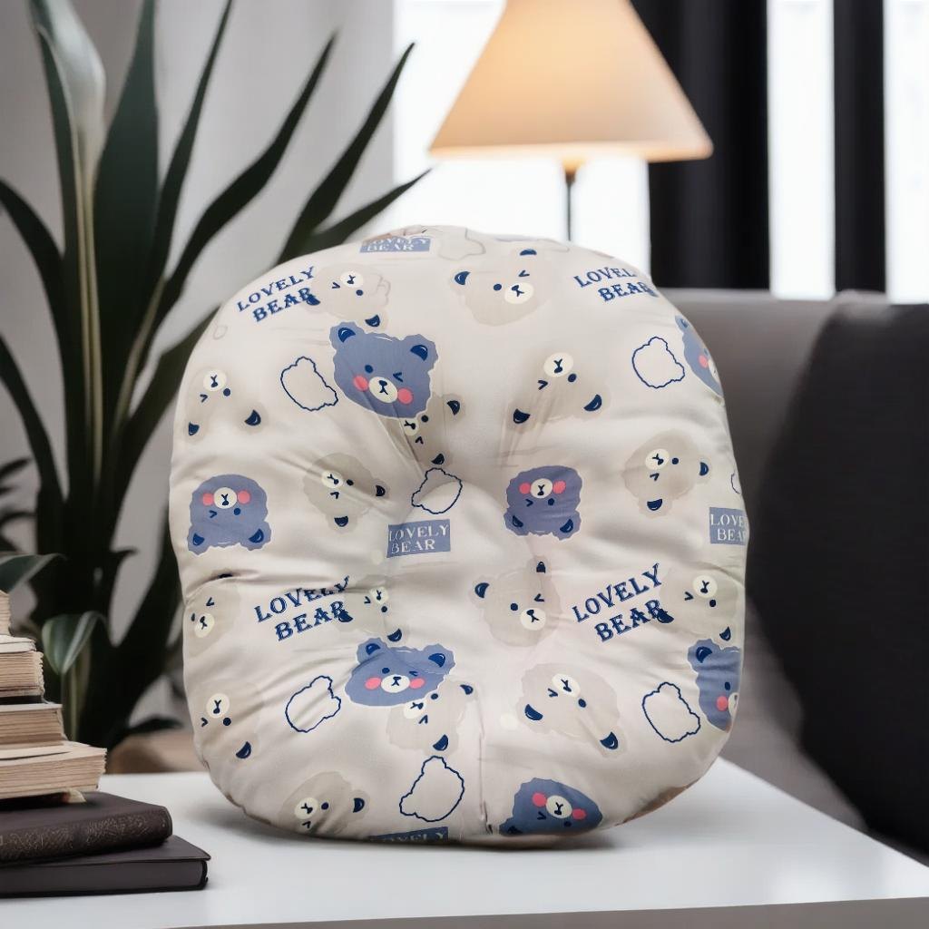 Gối chống trào ngược cho bé Bunny cao cấp vải Cotton Hàn chống nôn trớ an toàn cho bé kích thước 70x70x20cm